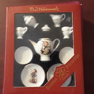 Hummels Miniature "Barbie Sized" China Tea Set